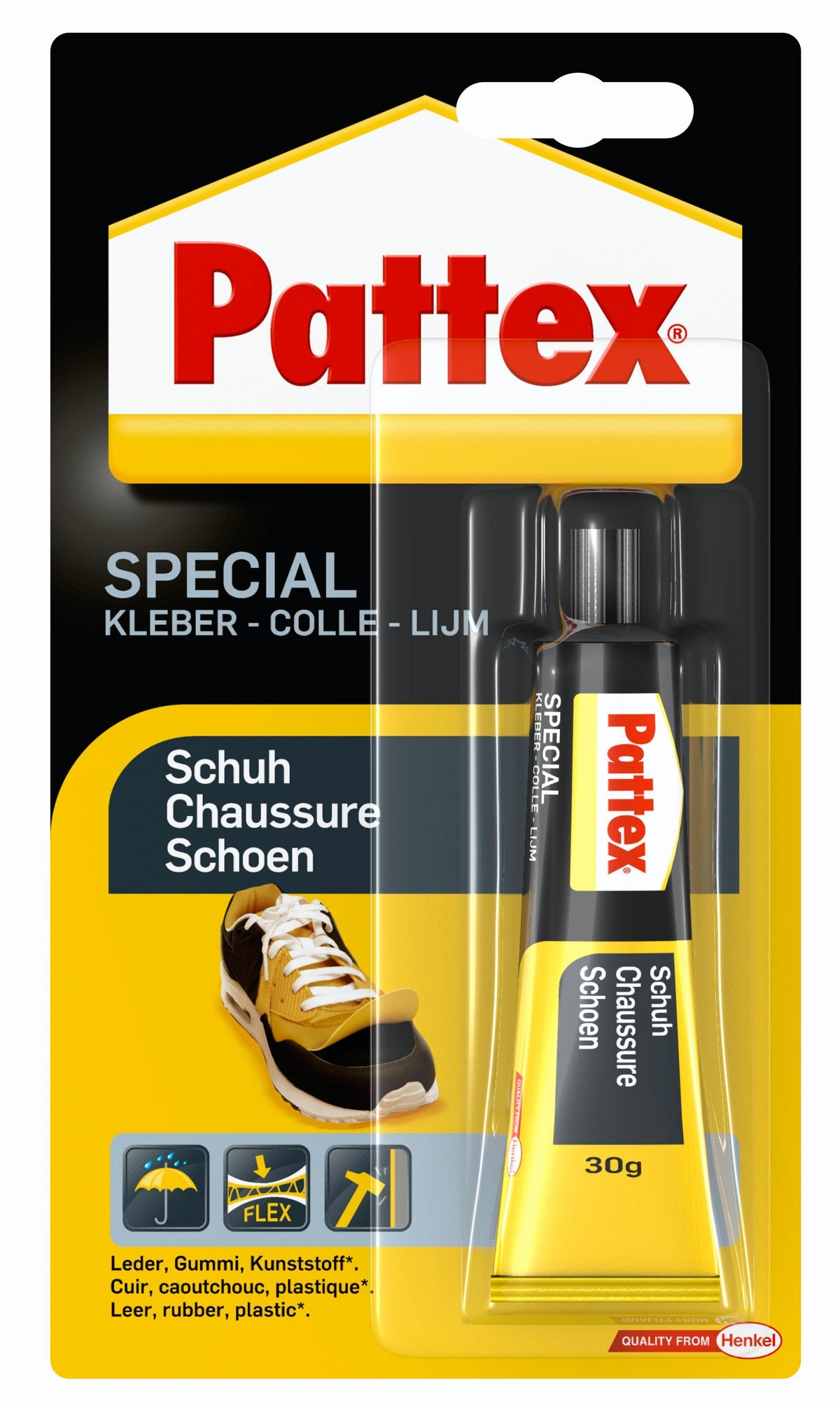 Colle spécialités matériaux chaussures 30g - PATTEX